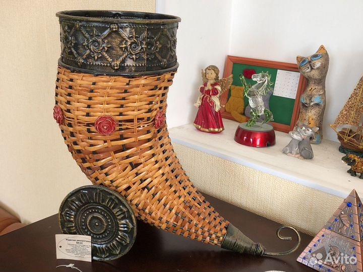 Ваза для цветов «рог изобилия»