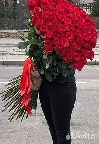 Высокие розы Доставка цветов