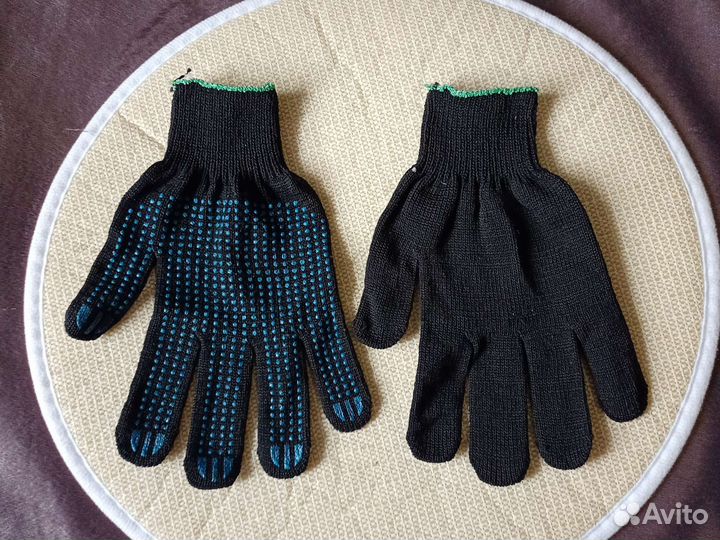 Перчатки новые рабочие х/б с пвх