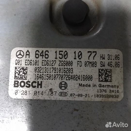 Эбу двигателя Mersedes Vito W639 2007