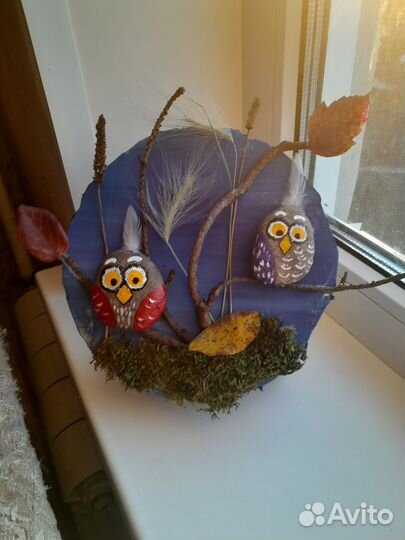 Осенняя поделка. Птички