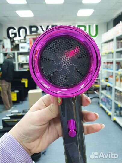 Фен для волос с подсветкой черный,белый