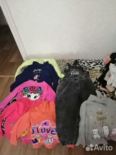 Большой пакет вещей на девочку