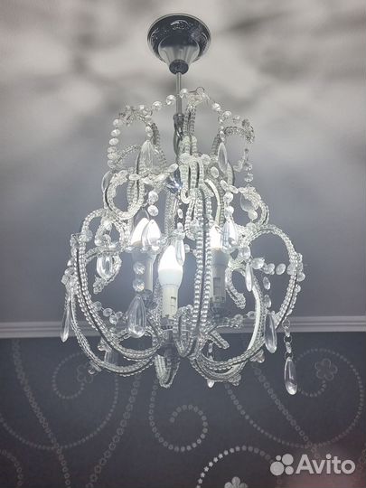 Люстра потолочная бу хрустальная