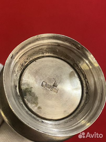 Царская серебярная солонка, 84 пробы