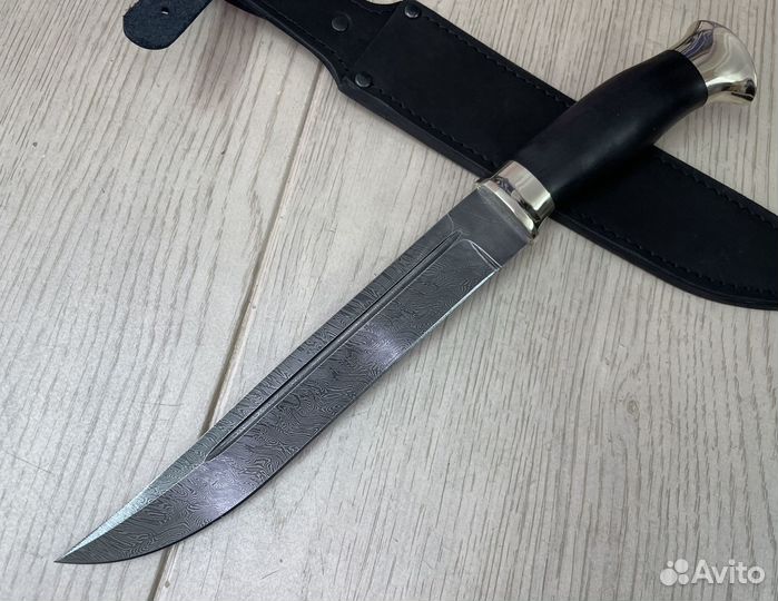 Нож пластунский дамаск
