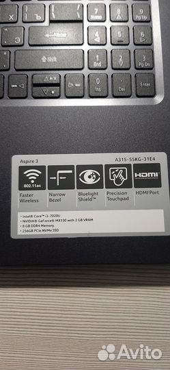 Ноутбук Aser aspire 3 a315-55kg-31e4