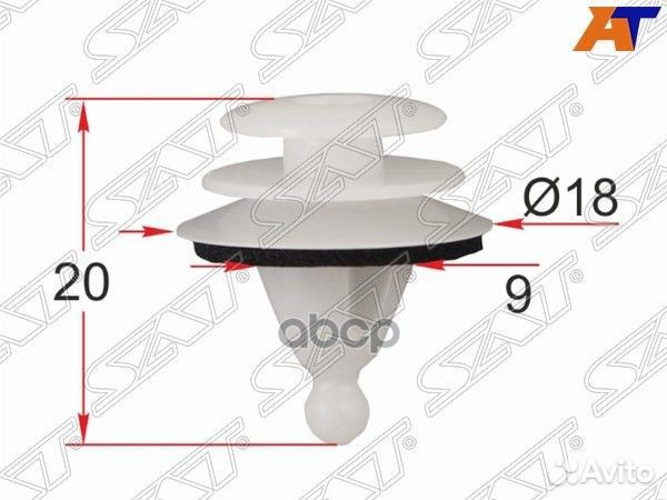 Клипса крепежная hyundai/KIA (1 шт.) ST-M12587 Sat