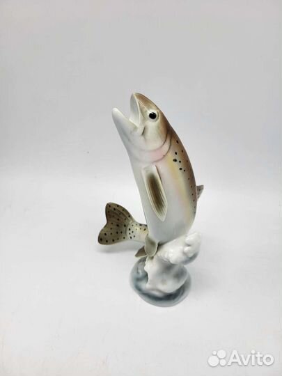 Рыбка форель Bovaria Германия фарфоровая статуэтка
