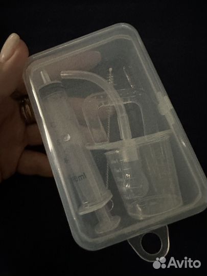 Набор шприц дозатор с соской и щеткой для чистки