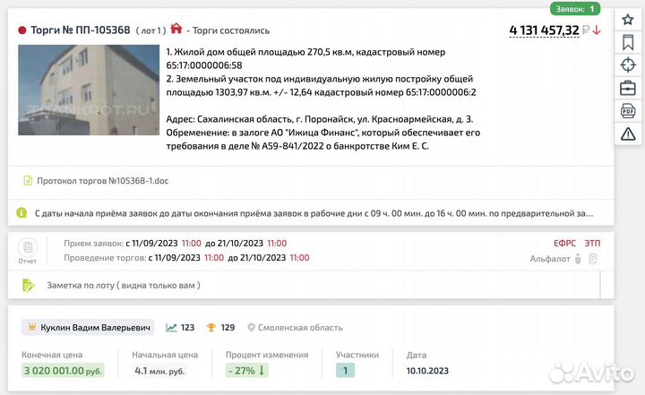 Агент на торгах в Архангельске. Подача заявок