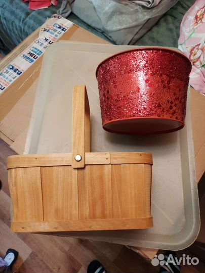 Корзина и ведерко для декора