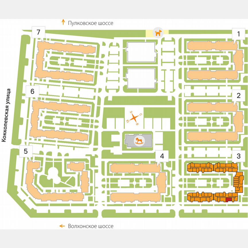 2-к. квартира, 61,4 м², 2/5 эт.