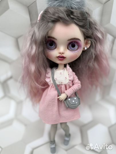 Кукла блайз (blythe) custom зайка