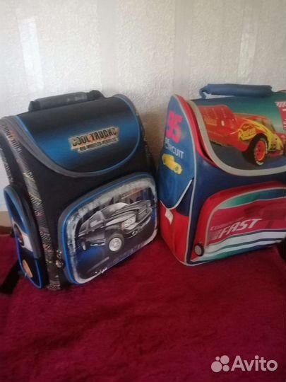 Детский чемодан на колесиках, портфель школьный