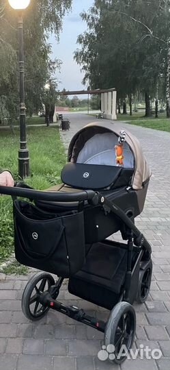 Коляска Adamex Mobi Deluxe 2 в 1, эко-кожа, торг