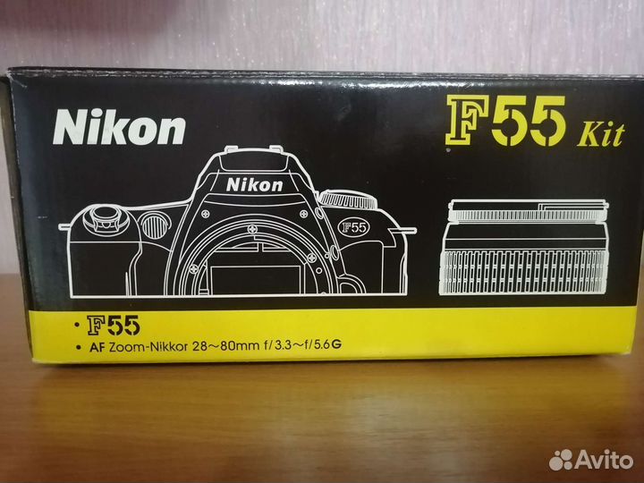 Зеркальный пленочный фотоаппарат nikon F 55 Kit