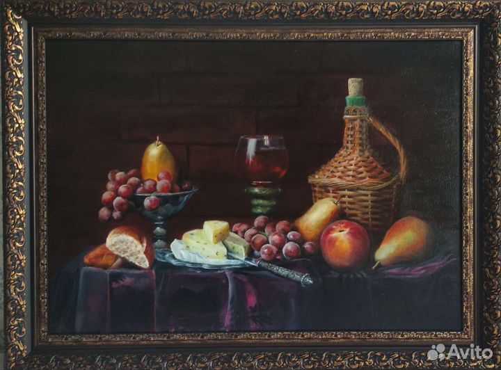 Картина маслом на холсте натюрморт