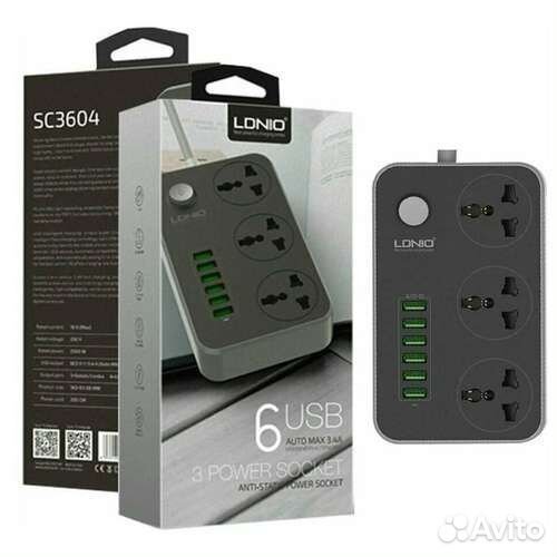 Сетевой фильтр ldnio(зарядное устройство USB)