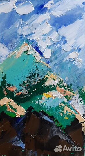 Картины маслом цветы пейзаж миниатюры на картоне