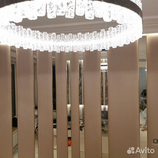 Мягкие стеновые панели в гостинной