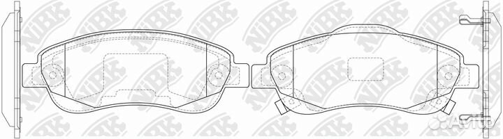 Колодки торм.пер