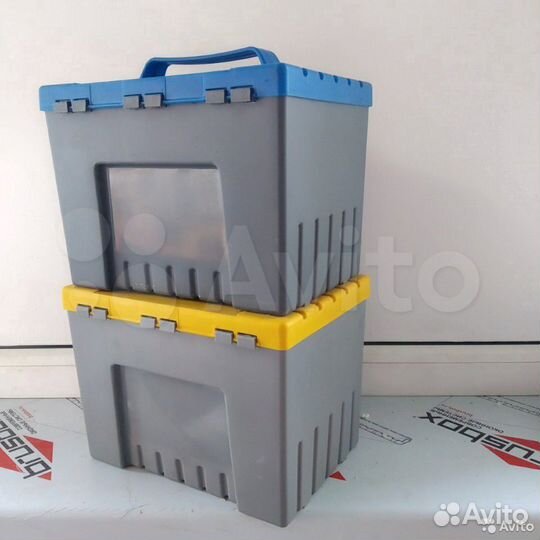 Комплект высокопрочных ящиков с крышкой (4шт)