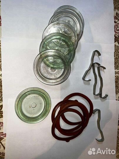 Стеклянные крышки для банок СССР