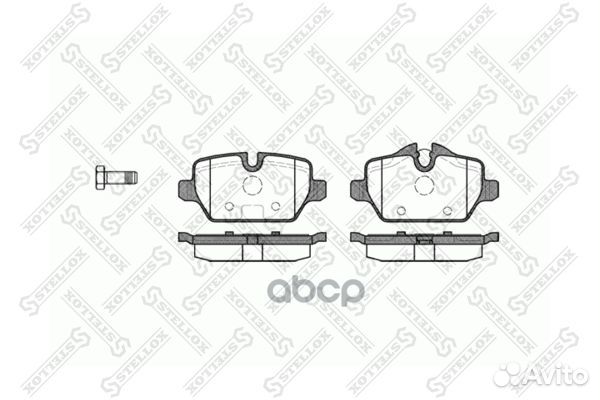 Колодки тормозные BMW E87 1.6I/1.8D 04- задн. 1