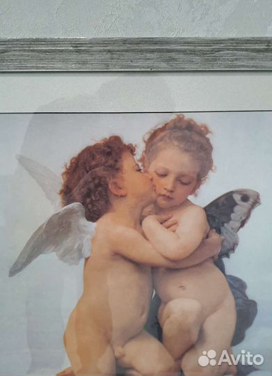 Картина постер Амур и Психея Бугро