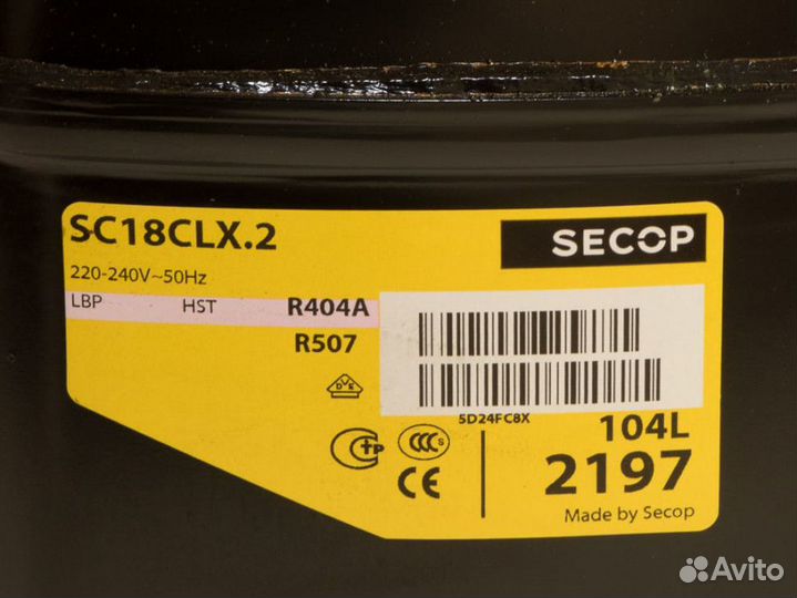 Компрессор Secop SC 18 CLX.2 (R-404a, 986Вт)