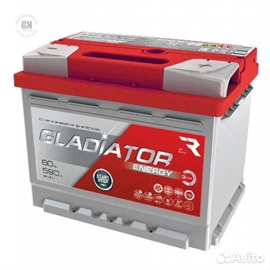 Аккумулятор 60 Ач Gladiator Energy пр. полярности