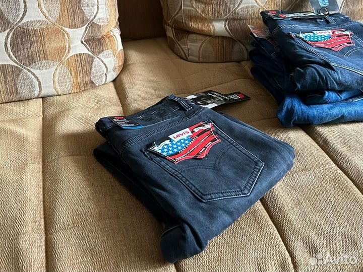 Джинсы Levis 501-511 Тёплые Флис На Зиму