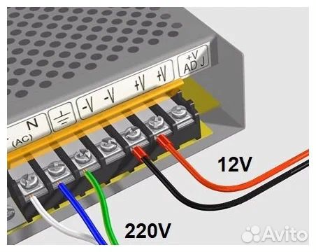 Блок питания 12v 100w 8.3А IP20