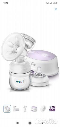 Молокоотсос электрический avent