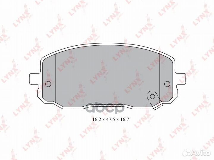 Колодки тормозные дисковые перед BD4409 LYN