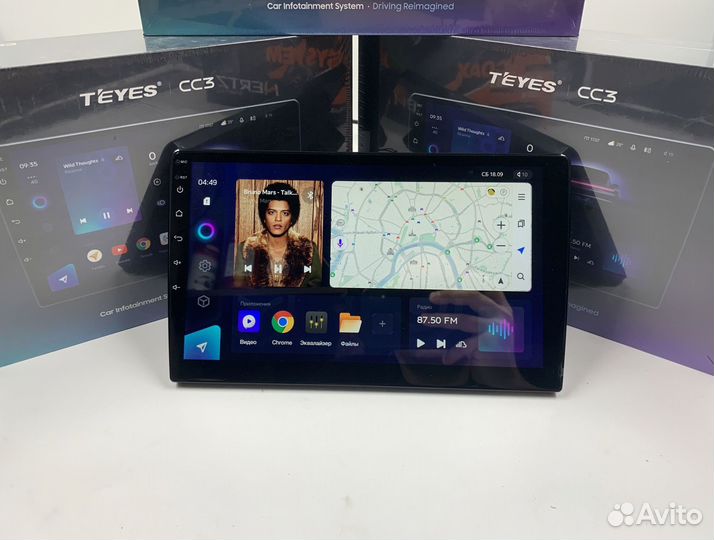 Магнитола на андройде Teyes 3/32 для Toyota