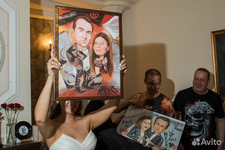 Шарж с сюжетом по фото