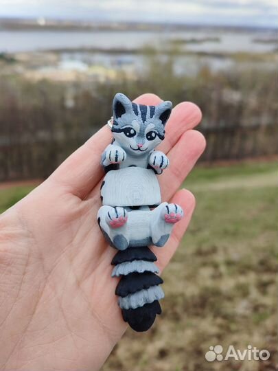 Кот игрушка + кот брелок
