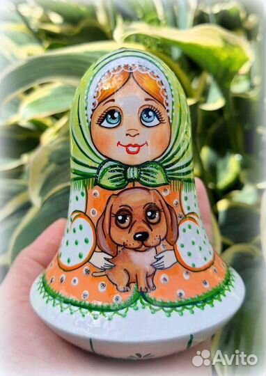 Матрёшка неваляшка ручная роспись