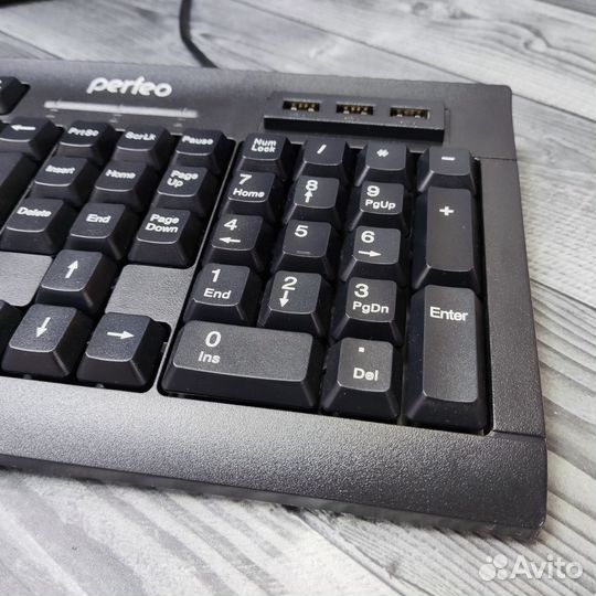 Клавиатура Perfeo HUB-BIT с USB-хабом