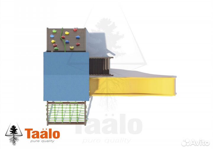 Детская площадка Серия А1 модель 1 крыша тканевая