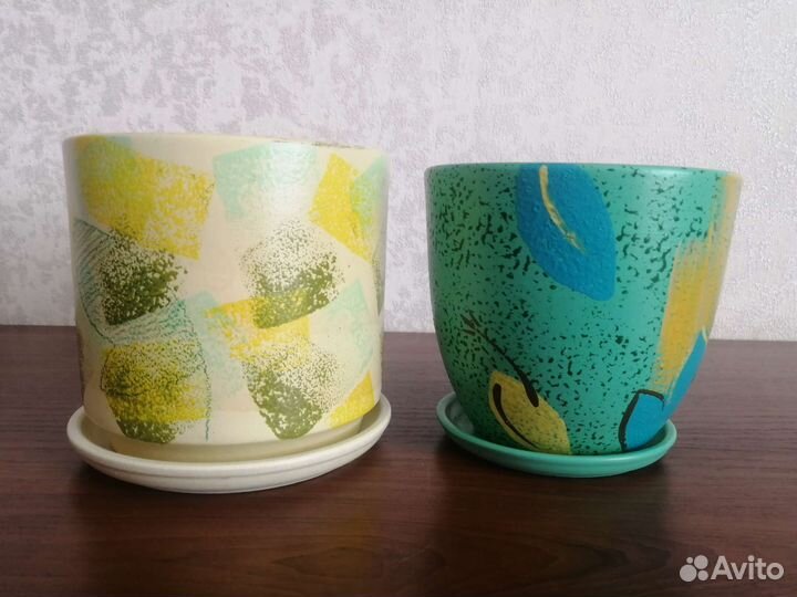 Керамический цветочный горшок