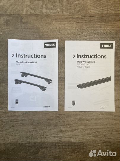 Комплект багажника Thule Evo WingBar и Raised Rail