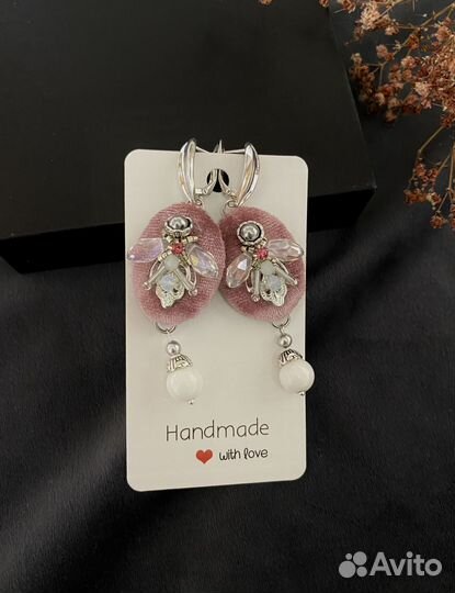 Серьги мотыльки