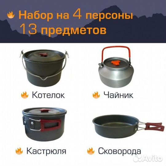 Набор походной посуды Camping AL-603