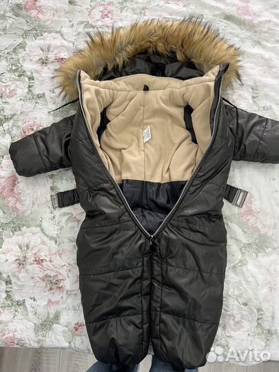 Комбинезон зимний для девочки 80-86