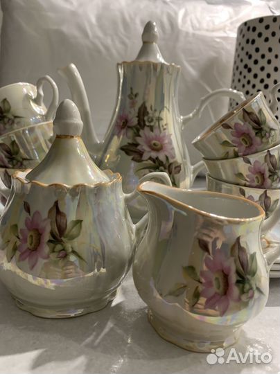 Кофейный сервиз СССР 21 предмет Добрушский