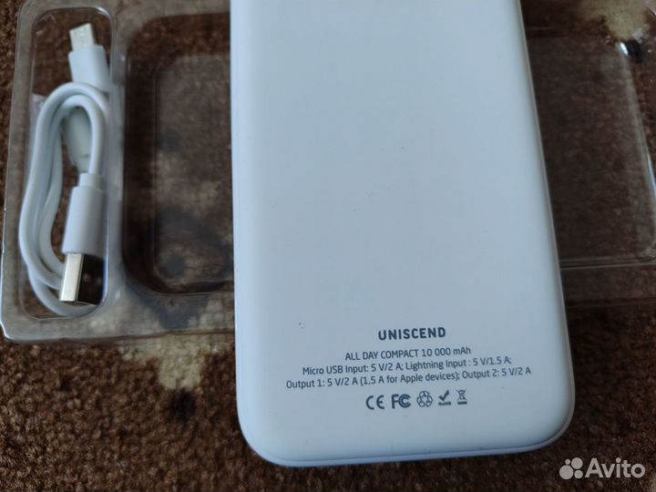 PowerBank Uniscend Сбер 10000 mAh