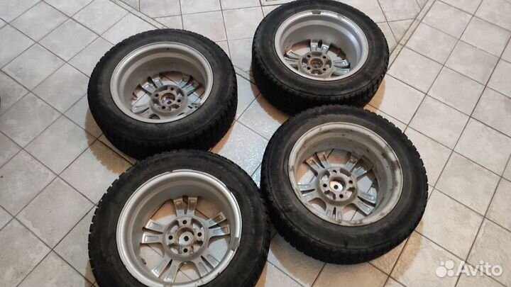 Диски R14 LS Wheels LS141С зимней резиной шипы